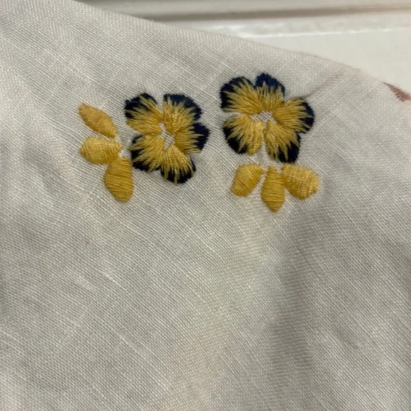 NWT JOHNNY WAS 💯 linen embroidered blouse. - Picture 5 of 11